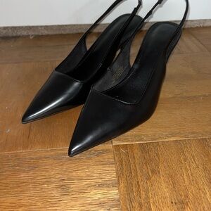 Black Slingback Heels